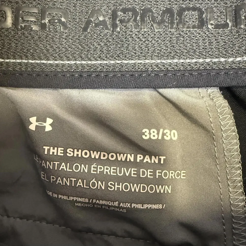 Under Armour The Showdown Pant Golf Pants 38x30 Black Stretch Performance Men’s